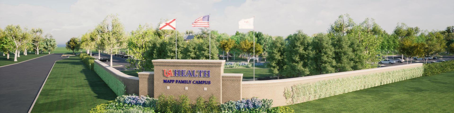 Mapp Family Campus - Front Rendering