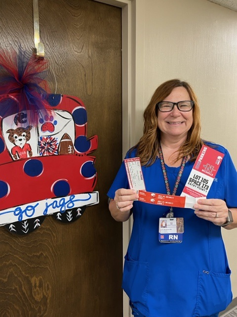 Leah Barefoot, R.N., nurse manager in internal medicine