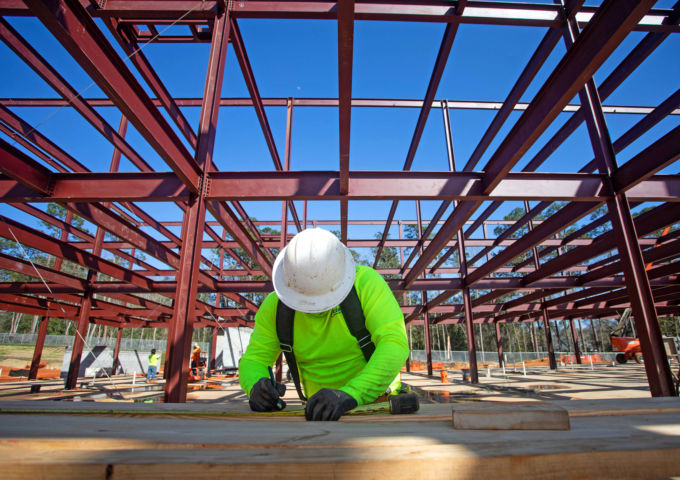 Construction of the physicians’ office building on Hillcrest Road