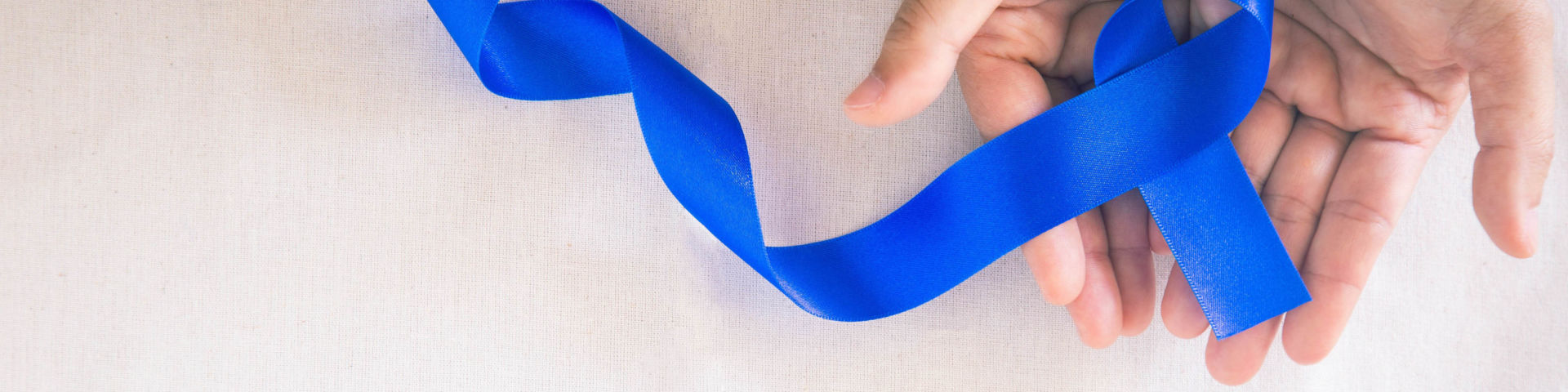 Go Blue Awareness Ribbon