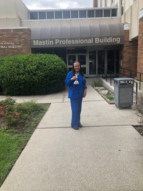 Yolanda Todd, R.N., a nurse in surgery, and medical assistant Laura Morejon were runners-up, winning treat bags filled with Payday bars.